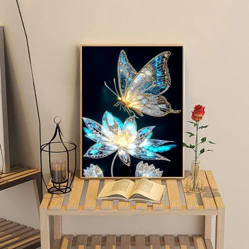 Nancency DIY Paint by Number for Adults,Painting Kits for Adult,Color by Numbers,Paint by Number Canvas Crafts Watercolor for Beginner Room Decor (Butterfly) - Image 7