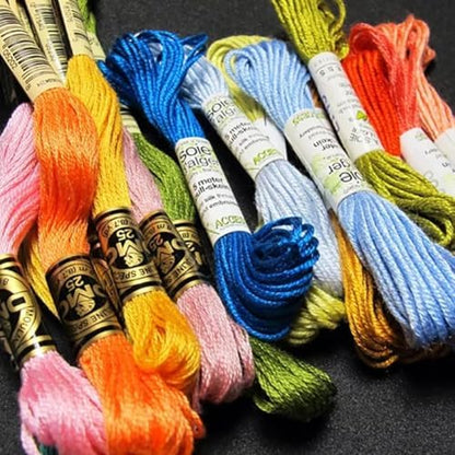 12 Skeins 105 Yards Variegated Rainbow Embroidery Floss for Craft - Image 3