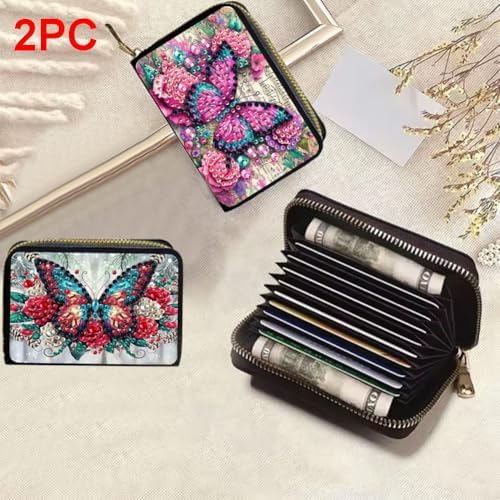 DDGYP 2PCS DIY Diamond Painting Wallet Making Kit,3.14 * 4.33 * 0.98in - Image 3