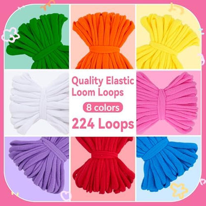 PREBOX Weaving Loom Kit Toys for Kids and Adults, Potholder Loops Crafts for Girls Ages 6 7 8 9 10 11 12, 7" Pot Holder Loom Knitting Kits and Gifts for Kids and Beginners, Make 6 Masterpieces - Image 6