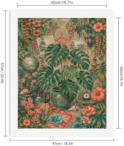 Bozfoxa Paint by Numbers Kit for Adults Beginner Tropical Globe - Image 3