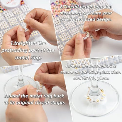 Glow in the Dark Letter Beads Kit for Jewelry Making, 31-Grid Organizer with 4x7mm Acrylic Alphabet Beads (1.5mm Hole), Includes Clay Heishi, Seed Beads, Metal Rings (Glow&Colorful) - Image 3