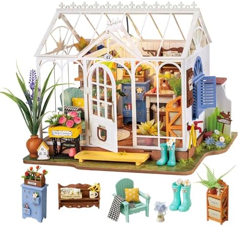Rolife Greenhouse DIY Miniature Dollhouse Kit Creative Gift for Adults by Rolife
