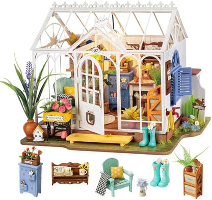 Rolife Greenhouse DIY Miniature Dollhouse Kit Creative Gift for Adults by Rolife