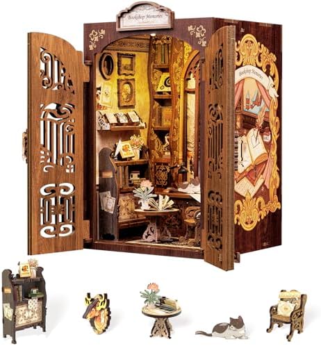 Fsolis Book Nook Kit - Booknook Bookstore (Bookshop Memory) by FsolisDIYDollhouse