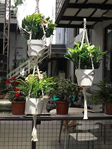 3 in 1 Macrame Kit for Beginners, 3mm x 220yards Cotton Macrame Cord, 3 DIY Macrame Plant Hanger Kits for Adults with Instructions Macrame Supplies Best for Macrame Plant Hanger Kit - Image 3