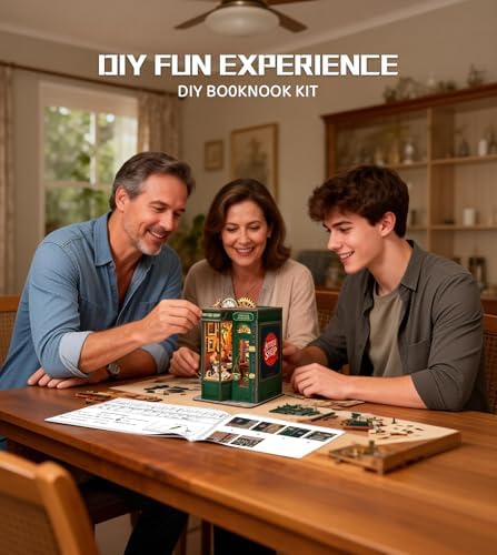 Spilay Book Nook Kit for Adults, Timeless Antiques DIY Miniature House Kit - Image 5