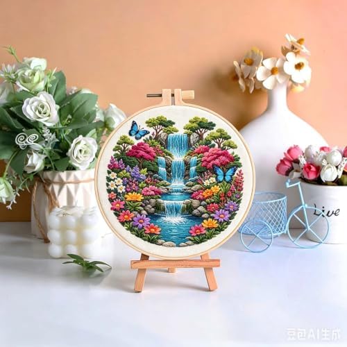 niurenmaoyi Scenery Embroidery Kit for Beginners,Sewing Kit for Adults - Image 5