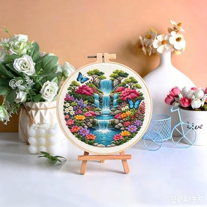 niurenmaoyi Scenery Embroidery Kit for Beginners,Sewing Kit for Adults - Image 5