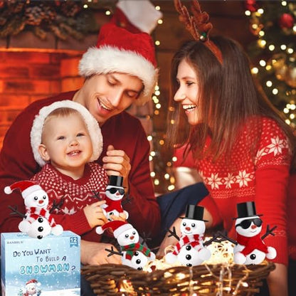 BANBBUR 12 Pack Christmas Stocking Stuffers for Kids, Build a Snowman Kit - Image 6
