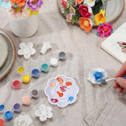RattanView 24 Set 3D DIY Flower Ceramics to Paint Kit - Image 4