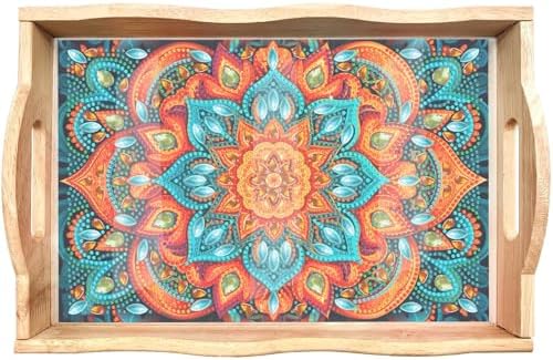 EWJRNSF Diamond Art Kits for Adults Wooden Serving Trays with Handles by EWJRNSFDiamondPainting