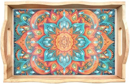 EWJRNSF Diamond Art Kits for Adults Wooden Serving Trays with Handles by EWJRNSFDiamondPainting
