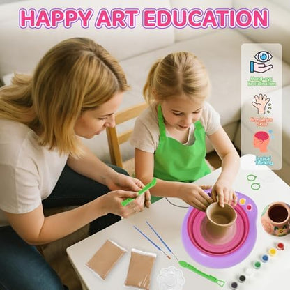 Pottery Wheel for Kids, Complete Kit with Air-Dry Clay, Ages 8-12 - Image 6