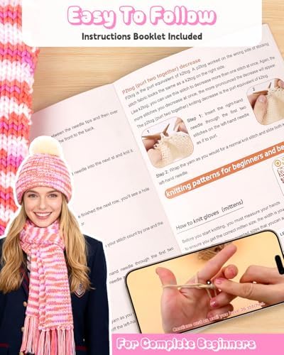 Katech Knitting Kit for Beginner- Beginners Knitting Kit for Adults Kids - Image 3