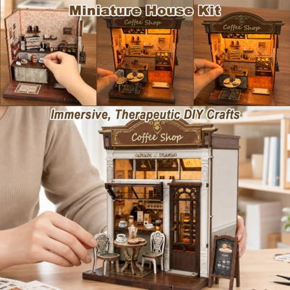 Book Nook Kit, DIY Miniature House Dollhouse Kit for Adults - Image 4
