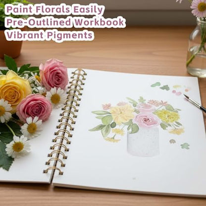 Watercolor Workbooks, Beginner Watercolor Painting Kit – Perfect for Gifting to Spark Creativity & Joy for Adults (Seaside-Without Palette) - Image 4