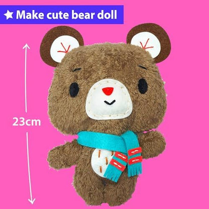 KRAFUN Teddy Bear Sewing Kit for Kids Ages 8-12 - No Scissors - Image 2