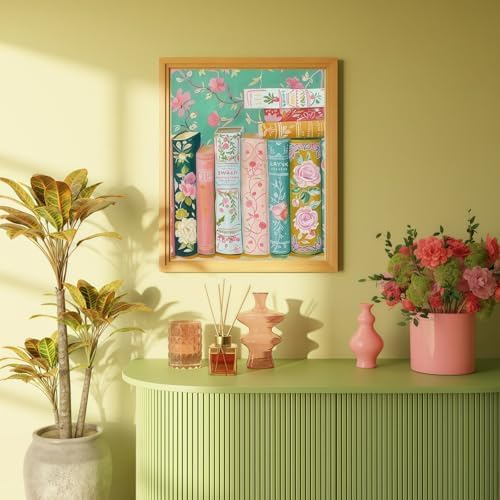 CSZPPQAF Paint by Number Kit for Adults, Book Flower Paint by Number Kits on Canvas, DIY Color Oil Painting for Home Wall Decor 12X16inch - Image 4