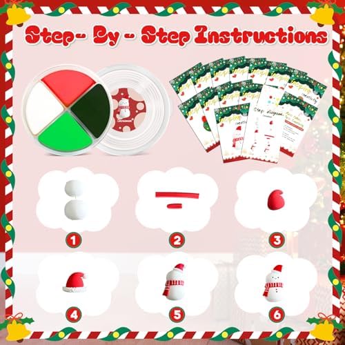 MuseLuxe Air Dry Clay - 12 Boxes Christmas Modeling Clay Kit - Image 3