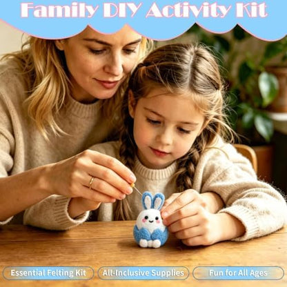 Voduynl Felting Supplies with Step-by-Step Video, Safety Guide & Instruction Cards - Animal Needle Felting Starter Kit for Adults & DIY Beginners - Image 6