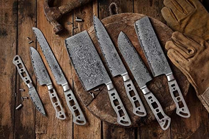 KATSURA Woodworking Project Kit – Gyuto Chef Knife Blank – 8 Inch – 45mm Wide Blade – Japanese Premium AUS 10, 67 Layers Damascus Steel - Image 6