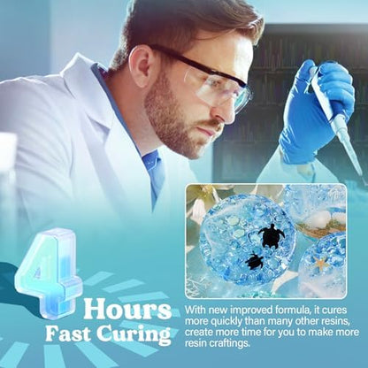 Let's Resin 72OZ Fast Curing Epoxy Resin Kit,Demold in 4 Hours - Image 2