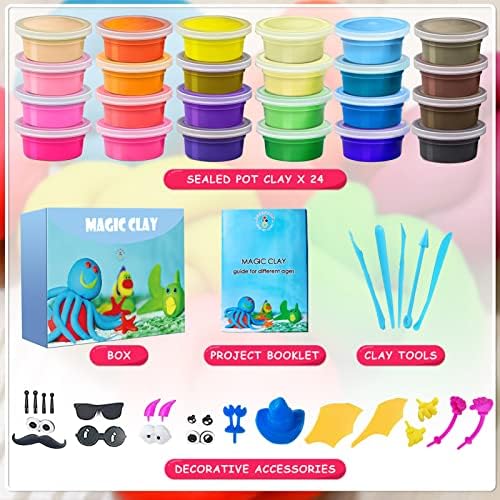 Modeling Clay Kit, 24 Colors Air Dry Clay - Image 2