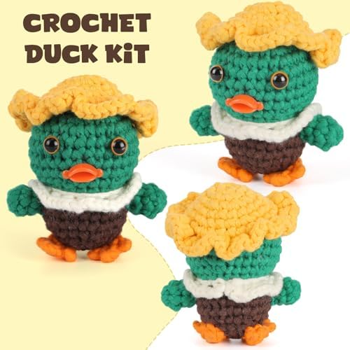 CrochetBox Duck Complete Crochet Kit for Beginners, Easy Craft for Adults - Image 2