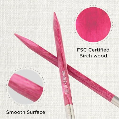 KnitPro Dreamz Fixed Circular Needles 40" (100cm) | US Size 10 (6mm) - Image 2
