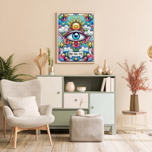 Paint by Numbers Kit for Adults Evil Eye Paint by Numbers for Adult - Image 2