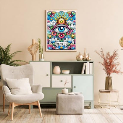 Paint by Numbers Kit for Adults Evil Eye Paint by Numbers for Adult - Image 2