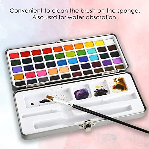 Grabie 50 Color Watercolor Paint Set with Brush Pens - Image 6