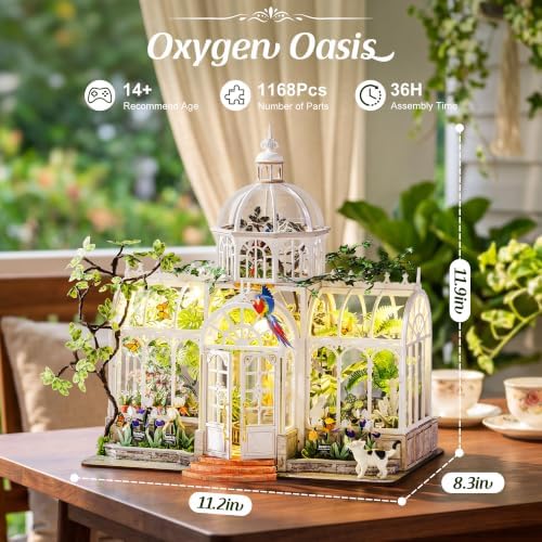 Rolife Oxygen Oasis DIY Miniature Greenhouse Kit Creative Gift for Adults - Image 2