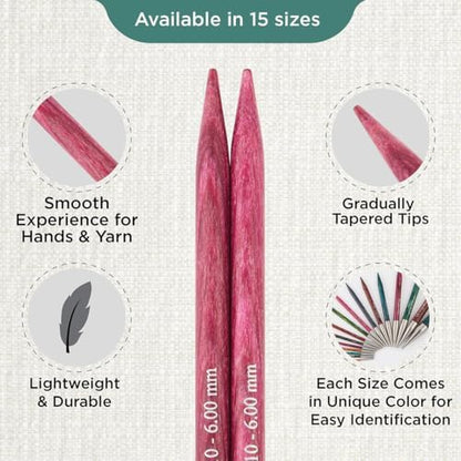 KnitPro Dreamz Interchangeable Circular Needles 4" (10cm) | US Size 10 (6mm) - Image 3