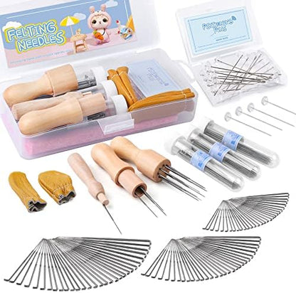 Mayboos 132 Pcs Felting Needles Wool Felting Supplies, 3 Sizes by Mayboos