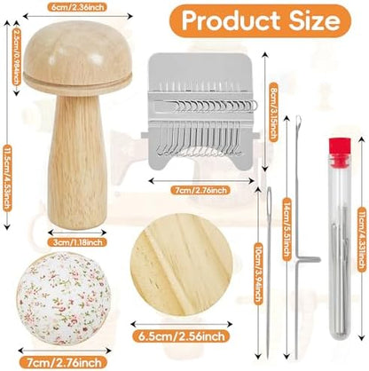 Mini Darning Loom,Handcraft DIY Weaving Repair Darning Kit for Beginner - Image 5