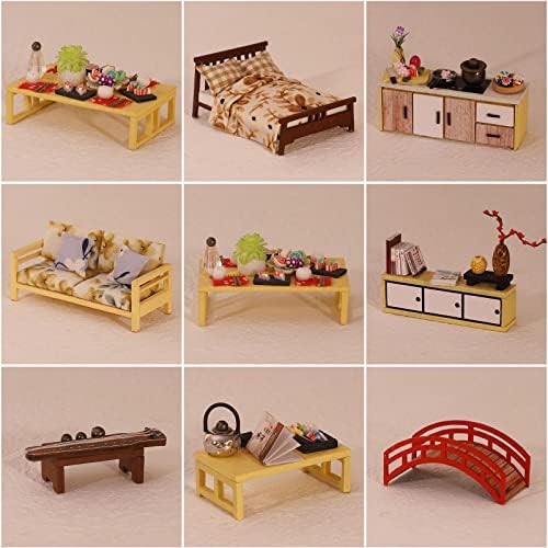 GuDoQi DIY Miniature Dollhouse Kit, Tiny House kit with Furniture, Miniature House Kit 1:24 Scale, Great Handmade Crafts Gift for Birthday Christmas Day, Villa with Courtyard - Image 5