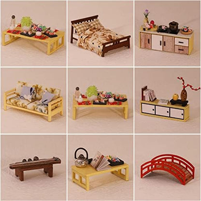 GuDoQi DIY Miniature Dollhouse Kit, Tiny House kit with Furniture, Miniature House Kit 1:24 Scale, Great Handmade Crafts Gift for Birthday Christmas Day, Villa with Courtyard - Image 5