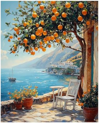 AUKELHJ Paint by Numbers Kit for Adults Beginner, Landscape, 16X20 Inch by Unknown