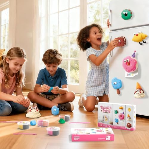 Air Dry Clay Kit for Kids - 6 Boxes Fridge Magnets Craft Set - Image 5