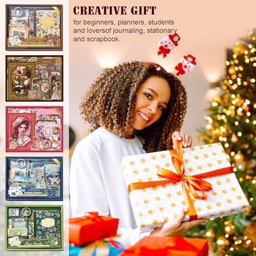 Scrapbook Supplies Kit, Cottagecore Aesthetic Junk Journal Scrapbook Kit - Image 6