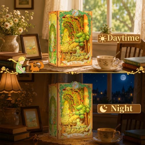 CUTEBEE The Little Prince Book Nook Kit DIY Miniature House - Image 6