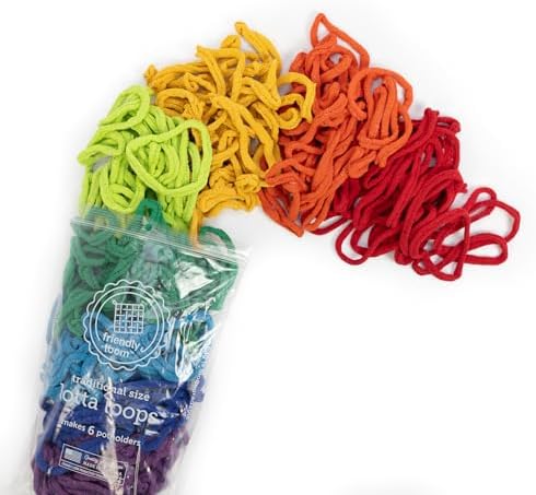 Friendly Loom Quality Cotton Weaving Loops in Rainbow Colors – 7” Traditional Size | Weave 6 Functional Potholders | Made in the USA - Image 2