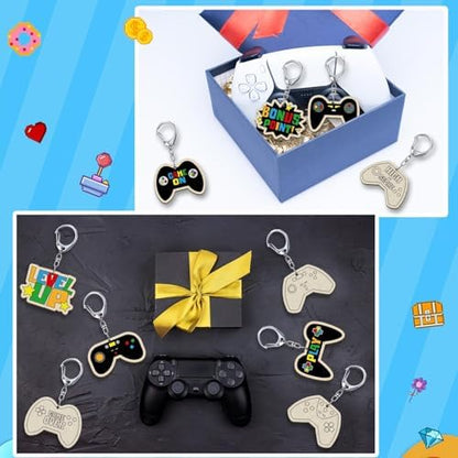 RattanView 24 Pcs Video Game Craft Keychains DIY Keychain, 12 Styles - Image 6