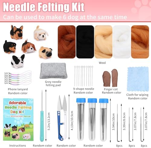 UOOU Needle Felting Kit, Wool Felting Kit with Felting Needles Supplies - Image 2