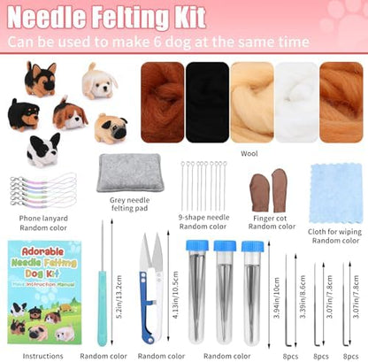 UOOU Needle Felting Kit, Wool Felting Kit with Felting Needles Supplies - Image 2