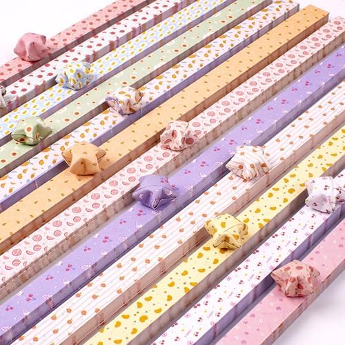 600 Sheets Paper Star Strips for DIY Hand Art Crafts, Double-Sided Printing Origami Paper for Star Jar, Wish Bottles, Home Decoration (Chinese Style) - Image 5