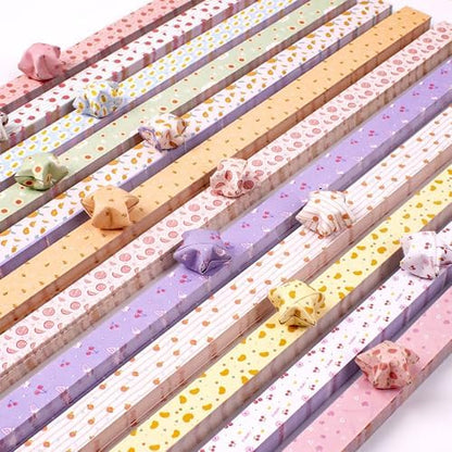 600 Sheets Paper Star Strips for DIY Hand Art Crafts, Double-Sided Printing Origami Paper for Star Jar, Wish Bottles, Home Decoration (Chinese Style) - Image 5