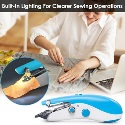 Handheld Sewing Machine,Hand Sewing Machine Portable Kits,Mini Sewing for Beginners and Adults,Easy to Use Suitable for Clothes,Holiday Decoration Production,DIY,Family Travel - Image 3